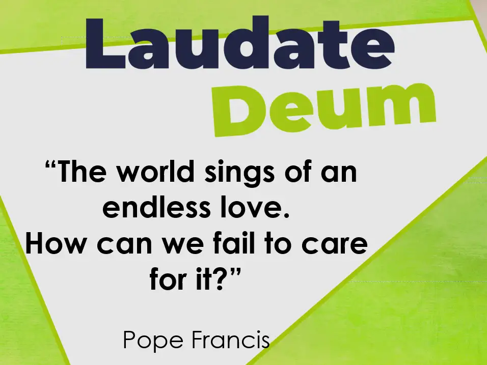 Laudate Deum poster for children