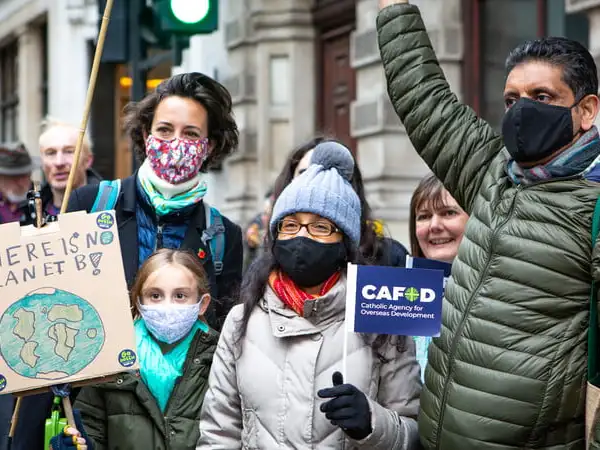 UK - Westminster - COP26 march in London - Image for use in COP27 FAQs