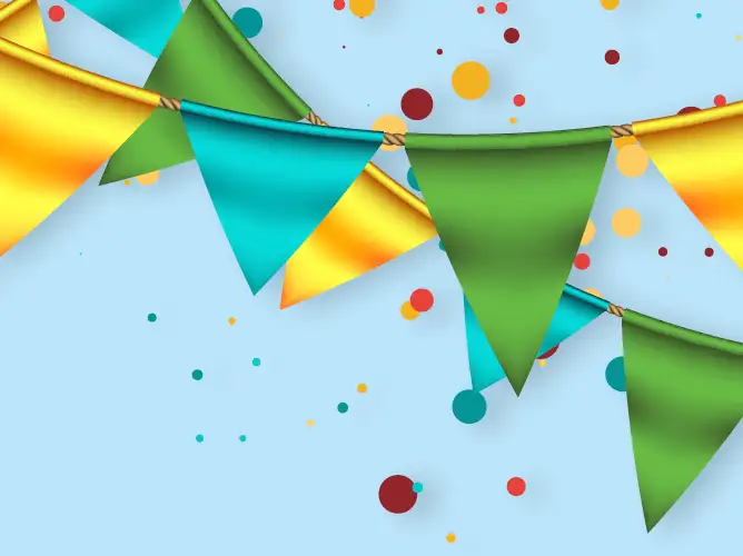 Bunting for summer fundraising