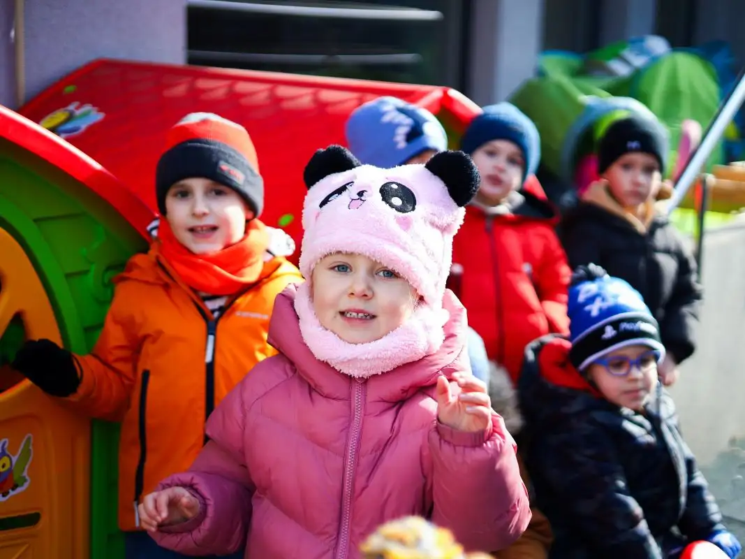 Ukrainian refugee children