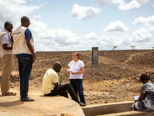 Africa - Kenya - Caritas Marsabit underground water tank