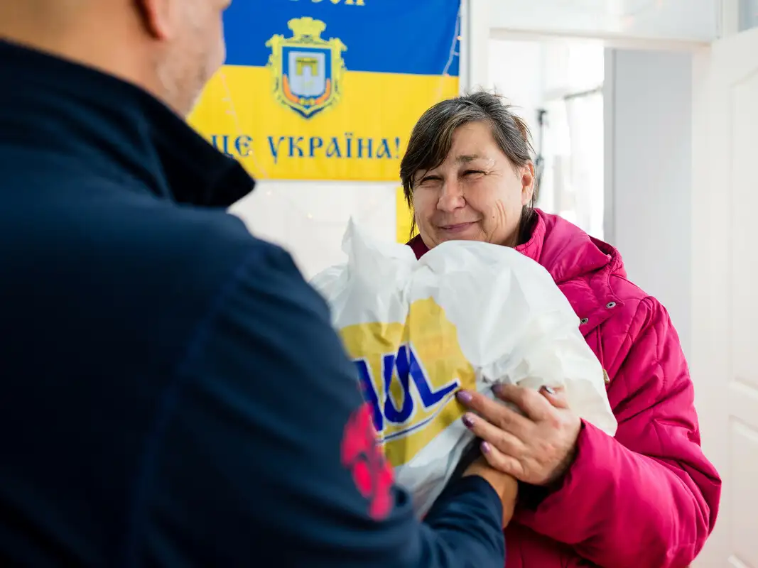 Ivanna DePaul Ukraine food distribution