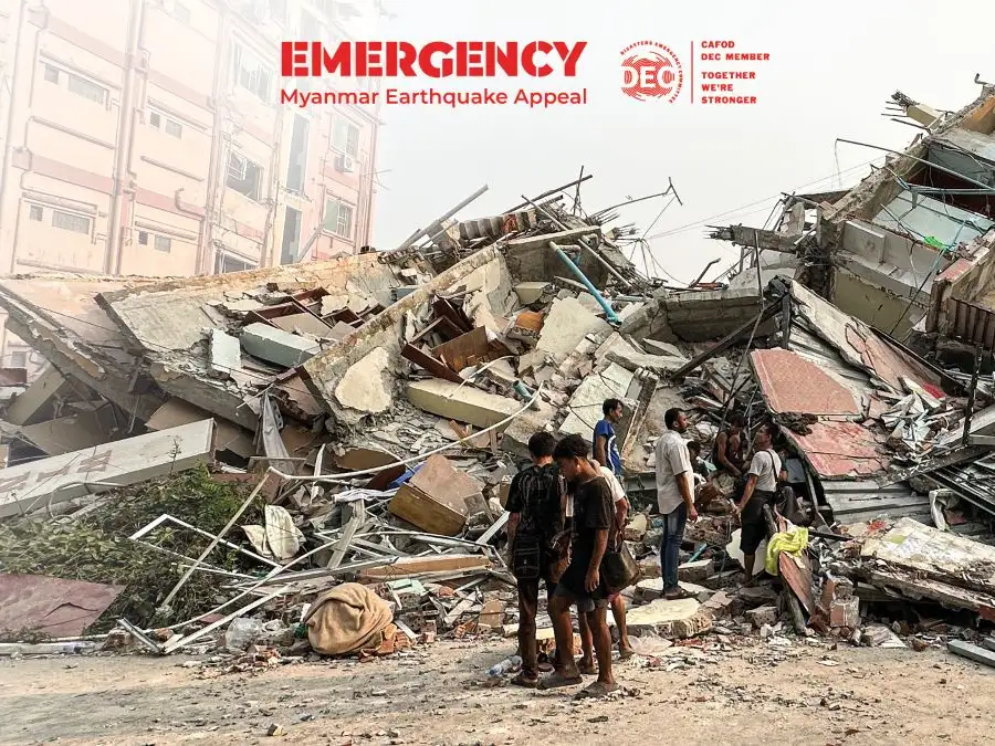 DEC Myanmar Earthquake Appeal Hero Banner