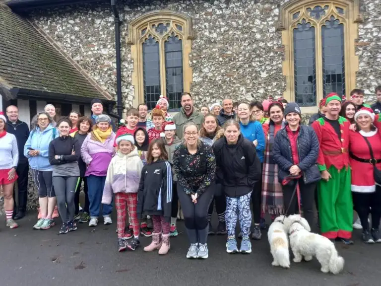 CAFOD supporters in Rickmansworth enjoy their first Christmas Fun Run
